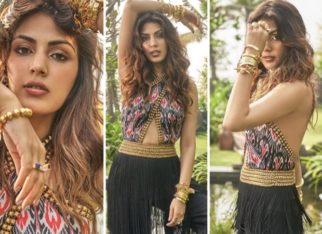 Rhea Chakraborty truly blew our minds as she turns muse for designer Surily Goel for her latest holiday collection