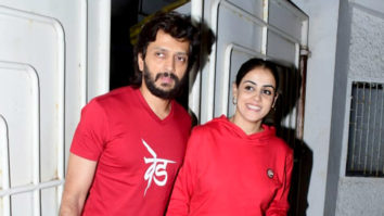 Riteish and Genelia give couple goals as they twin in red outfit
