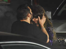 Sangeeta Bijlani looks fabulous in a purple glitter outfit at Salman Khan’s birthday