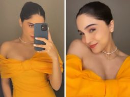 Sharvari Wagh’s Zara’s yellow asymmetrical dress with bow, which costs Rs. 3,990 is a weekend must have