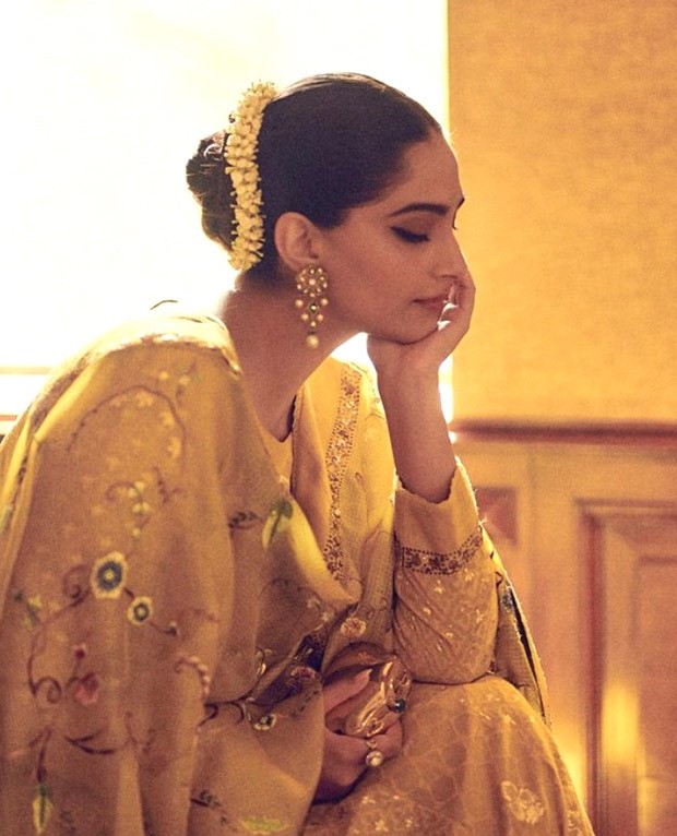 Sonam Kapoor Ahuja looks like a ray of sunshine in yellow Anarkali by Gaurang Shah