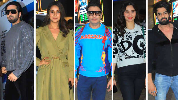 Special screening of An Action Hero Ayushmann Khurrana, Jaideep Ahlawat, Shehnaaz Gill & many celebs