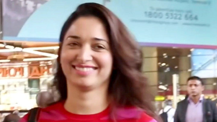 Tamannaah Bhatia gets clicked at the airport in comfy casuals