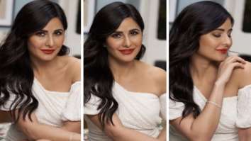 The spotlight is on Katrina Kaif as she flawlessly sports a sequin bodycon off-shoulder dress