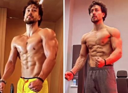 413px x 300px - Tiger Shroff flexing his ripped biceps and abs in THIS video will motivate  you to hit the gym right away! Watch : Bollywood News - Bollywood Hungama