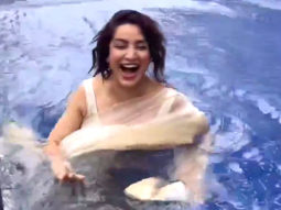 Tisca Chopra breaks the norms by swimming in a saree