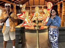 Tulsi Kumar gives a gift to Ghanian singer KiDi as he flies back post the shoot of Shut Up