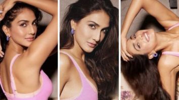 Vaani Kapoor looks like a million bucks in a stylishly chic comfy pink bralettes and denims