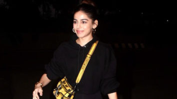 Alaya F rocks the all-black look at the airport