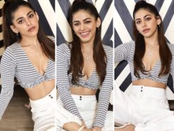 Alaya F shows us how to chic up with a striped jersey crop top & white pants