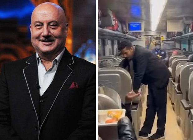 Anupam Kher praises food and cleanliness while he travels in train; fans say he received VIP treatment