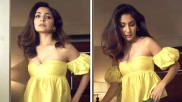 Anushka Sharma is our favourite sunshine girl in a yellow off-shoulder top with classic blue jean