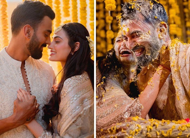 Athiya Shetty and KL Rahul were the happiest bride and groom and these photos from their haldi ceremony are proof, see pics