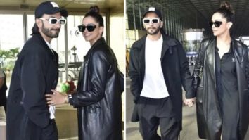 Deepika Padukone and Ranveer Singh appear to be truly in love as they were spotted together at the airport in coordinating attire Deepika Padukone and Ranveer Singh appear to be truly in love as they were spotted together at the airport in coordinating attire