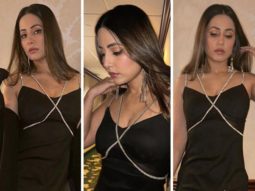 Hina Khan looks scintillating in her glittering crystal-embellished black mini dress worth Rs 7K