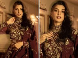 Jacqueline Fernandez in Mahima Mahajan’s statement grapevine saree worth Rs.68K is truly a showstopper