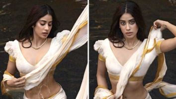 Janhvi Kapoor is the jalpari of our dreams in white-gold saree for this water photoshoot