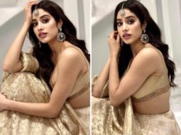 Janhvi Kapoor’s beige-gold Manish Malhotra lehenga is all the inspiration we need for the wedding season