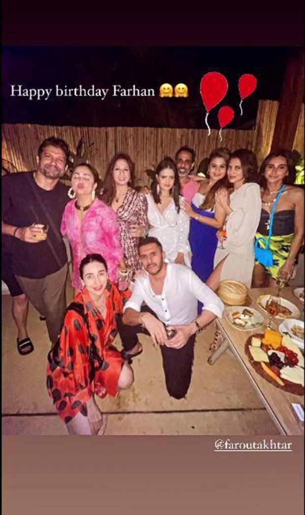 Karisma Kapoor gives a glimpse into the birthday celebrations of Farhan Akhtar; birthday boy shares a sweet ‘thank you’ note