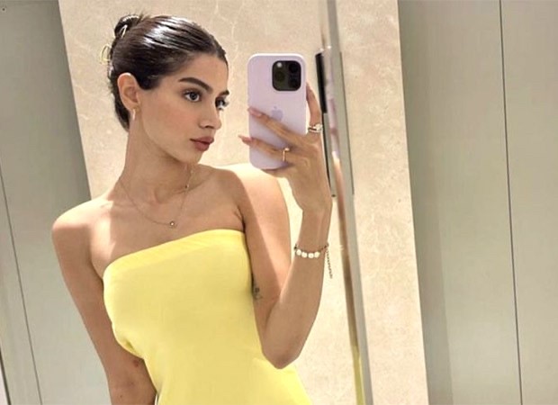 Khushi Kapoor’s yellow strapless dress worth Rs.6K and black mini top handle bag is a perfect date night outfit : Bollywood News