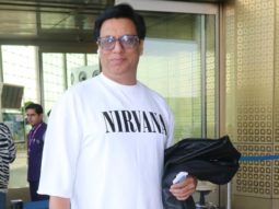 Madhur Bhandarkar poses for paps as he gets clicked with wife at the airport