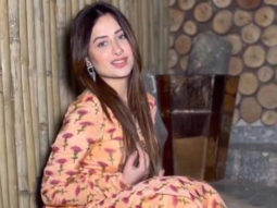 Mahira Sharma looks super cute in her peach coloured outfit