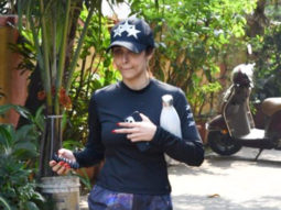 Malaika Arora meets a fan post her daily gym sessions