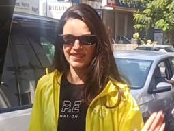 Natasa Stankovic poses for paps as she gets clicked in the city