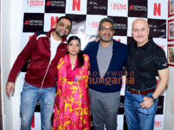Photos: Abhay Deol, Rajshri Deshpande and Anupam Kher promote the show Trail By Fire