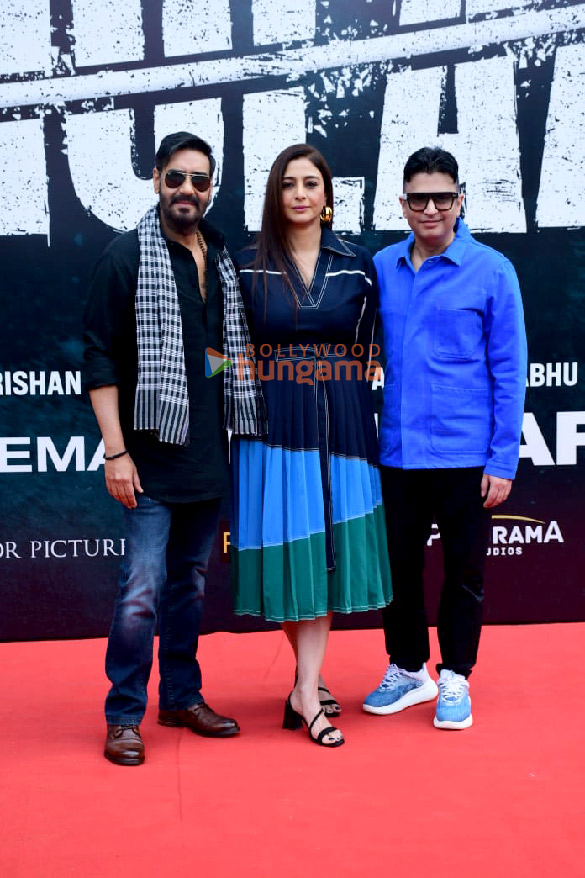 Photos Ajay Devgn, Tabu and Bhushan Kumar grace the second teaser launch of Bholaa (1)