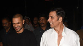 Photos: Akshay Kumar and Shikhar Dhawan snapped at the Versova jetty