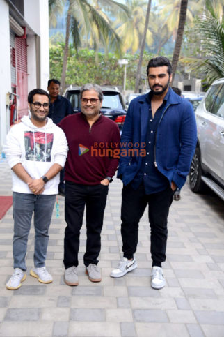 Photos: Arjun Kapoor, Radhika Madan, Vishal Bhardwaj and Aasmaan Bhardwaj snapped at T-Series office promoting their film Kuttey