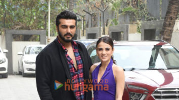 Photos: Arjun Kapoor, Radhika Madan and Aasmaan Bhardwaj snapped promoting their film Kuttey