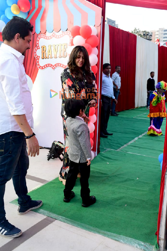 photos celebs grace ekta kapoors son ravies birthday bash in juhu 7