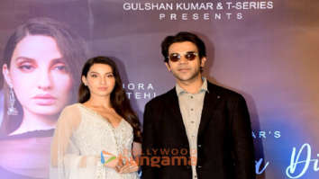 Photos: Nora Fatehi and Rajkummar Rao snapped at ‘Achha Sila Diya’ song launch