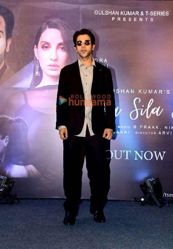 photos nora fatehi and rajkummar rao snapped at achha sila diya song launch 3
