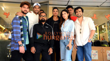 Photos: Rhea Chakraborty, Zaheer Iqbal and Pulkit Samrat snapped in Andheri