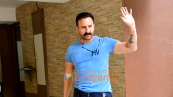 Photos: Saif Ali Khan snapped at a dubbing studio in Khar