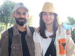 Power couple Virat Kohli and Anushka Sharma pose for paps at the airport