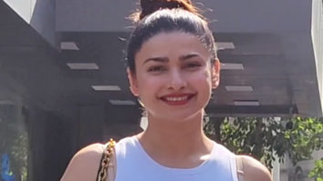 Prachi Desai smiles as she poses for paps in a cute outfit