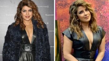 Priyanka Chopra amplified the drama in black leather dress, plush coat and chandelier bag but it all comes with a hefty price to own that perfect look