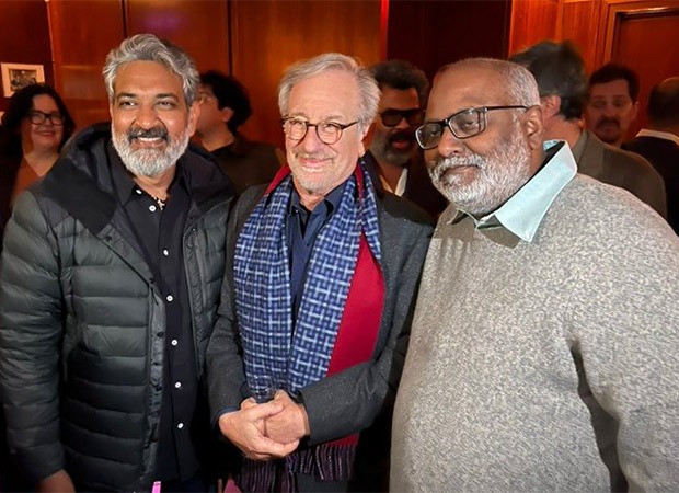S.S. Rajamouli meets Steven Spielberg; RRR director says, “I met God” : Bollywood News