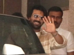 Ram Charan waves at paps as he gets clicked in the city