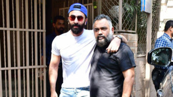Ranbir Kapoor and Luv Ranjan pose together for paps