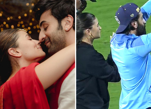 Power couple Ranbir Kapoor and Alia Bhatt walk hand-in-hand as they watch football match in stadium