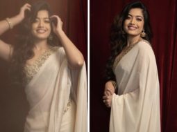 Rashmika Mandanna in Arpita’s Mehta’s ivory saree is casting a spell on the hearts