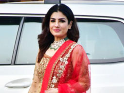 Raveena Tandon waves at paps in a gorgeous traditional outfit