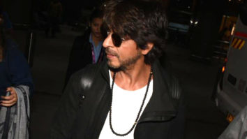Shah Rukh Khan returns from Dubai, gets clicked at the airport by paps