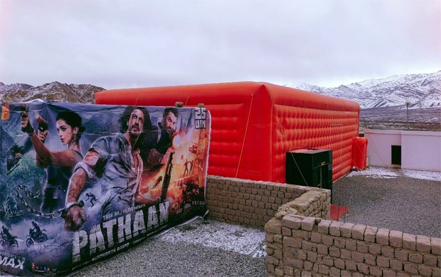 Shah Rukh Khan's slick spy actioner Pathaan releases in the world's highest altitude movie theatre in Ladakh