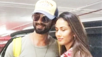 Shahid Kapoor gets snapped at the airport with wife Mira Kapoor and kids